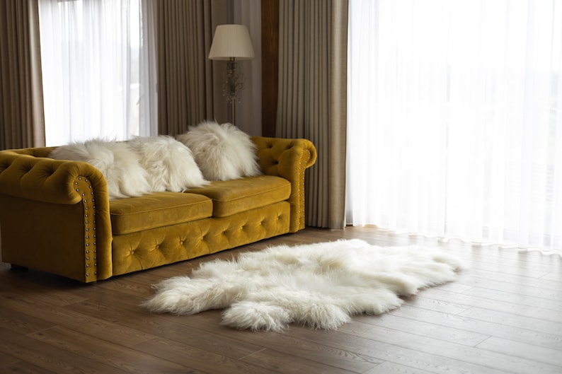 Naturalsheepskin Throw Blanket