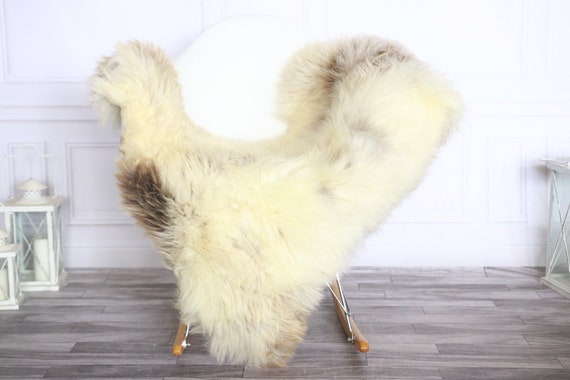 Sheepskin Rug | Real Sheepskin Rug | Shaggy Rug | Sheepskin Throw | Sheepskin Rug Beige Brown | Chirtmas Home Decor | #1HER49