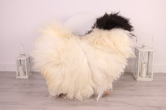 Real Icelandic Sheepskin Rug Scandinavian Decor Sofa Sheepskin throw Chair Cover Natural Sheep Skin Rugs Black White Blanket Fur Rug #Am9