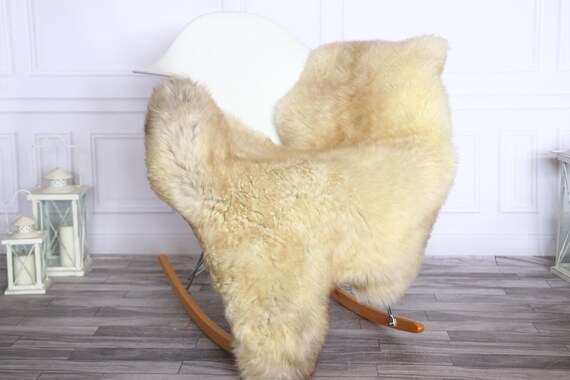 Sheepskin Rug | Real Sheepskin Rug | Shaggy Rug | Sheepskin Throw | Sheepskin Rug Brown Beige | Chirtmas Home Decor | #1HER53