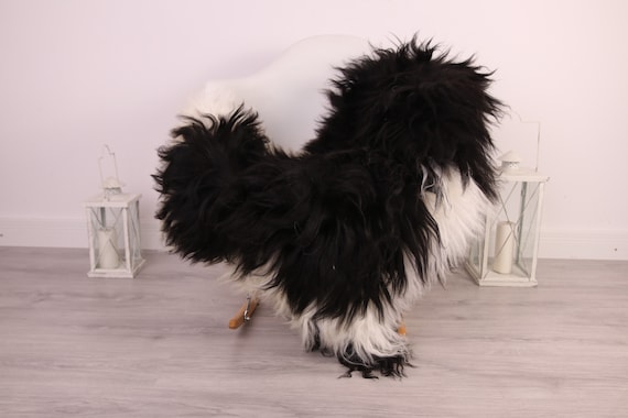 Real Icelandic Sheepskin Rug Scandinavian Decor Sofa Sheepskin throw Chair Cover Natural Sheep Skin Rugs Black White Blanket Fur Rug #Am6