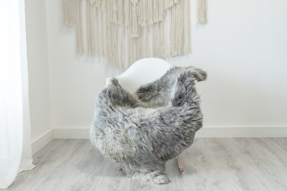 Real Sheepskin Rug Shaggy Rug Chair Cover Scandinavian Home Sheepskin Throw Sheep Skin White Gray Sheepskin Home Decor Rugs #Gut55