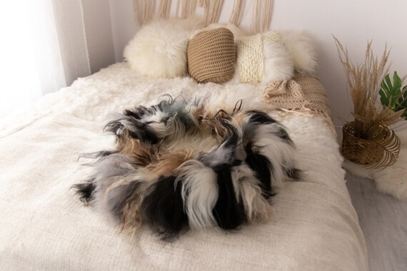 Sheepskin Cat bed | Sheepskin Dog bed | Cat Pouf | Dog Pouf | Sheepskin Cat Mat | Dog Mat | Pet Bed | Fur Pet Bed