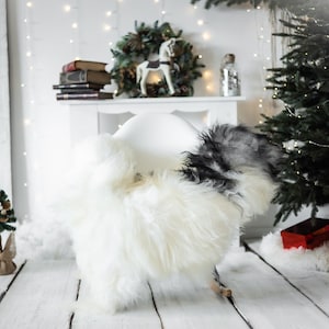 Real Icelandic Sheepskin Rug Scandinavian Decor Sofa Christmas Sheepskin throw Chair Cover Natural Sheep Skin Rugs White Black #Iceland570