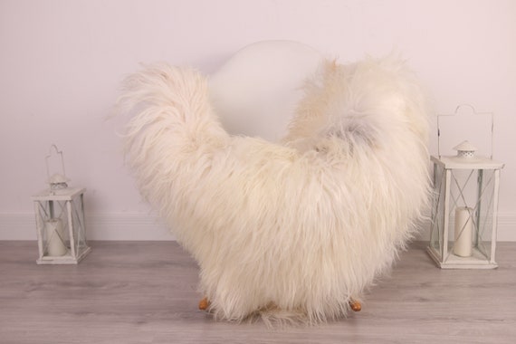 Real Icelandic Sheepskin Rug Scandinavian Decor Sofa Sheepskin throw Chair Cover Natural Sheep Skin Rugs Gray Ivory Blanket Fur Rug #Am31