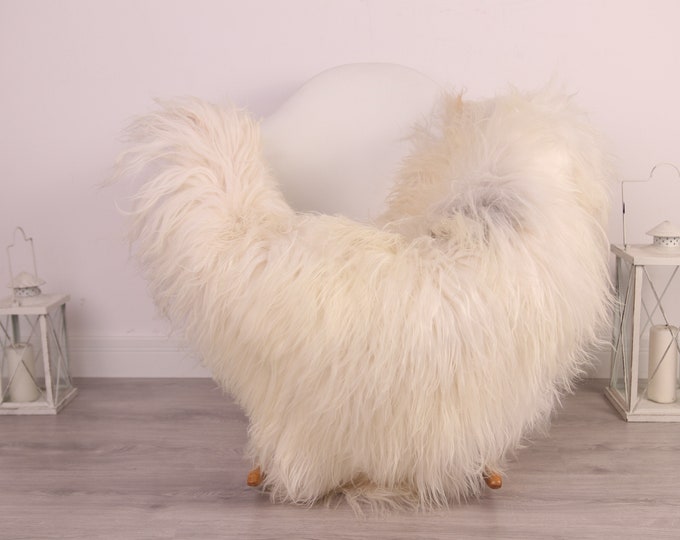Real Icelandic Sheepskin Rug Scandinavian Decor Sofa Sheepskin throw Chair Cover Natural Sheep Skin Rugs Gray Ivory Blanket Fur Rug #Am31