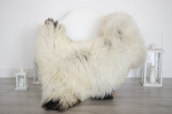 Real Sheepskin Rug Shaggy Rug Chair Cover Sheepskin Throw Sheep Skin Brown Ivory Sheepskin Home Decor Rugs #6her27