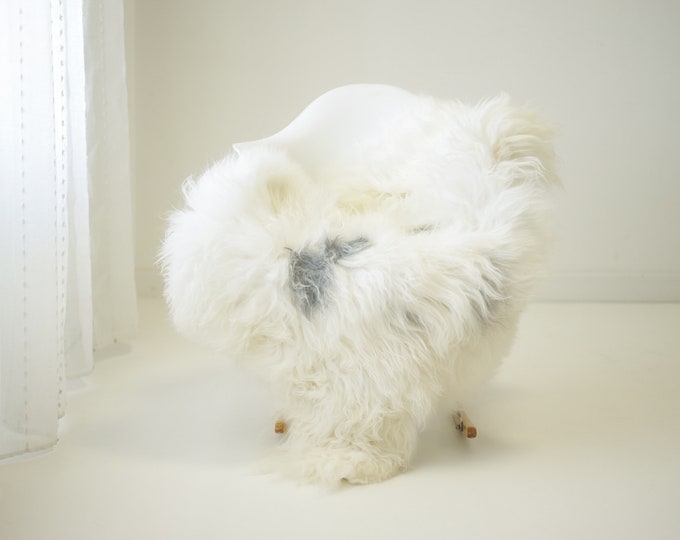Real Icelandic Sheepskin Rug Scandinavian Home Decor Sofa Sheepskin throw Chair Cover Natural Sheep Skin Rugs Ivory Gray #Iceland1444