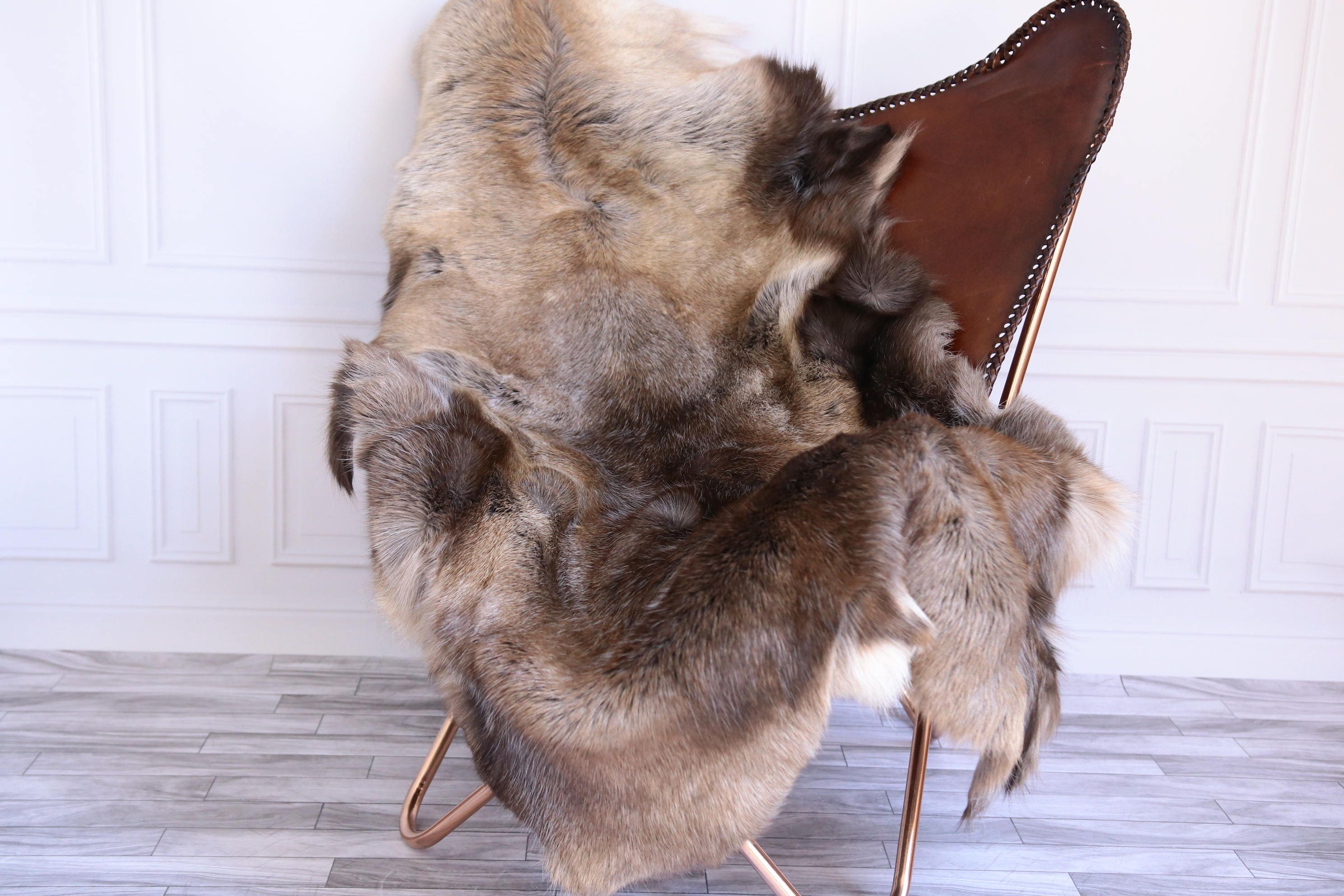 ON SALE Reindeer Hide Reindeer Rug Reindeer Skin Throw XXL Giant