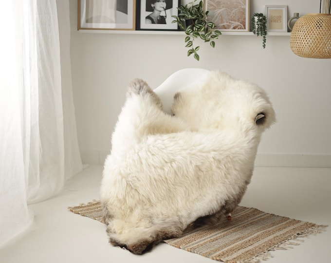 Real Sheepskin Rug Shaggy Rug Chair Cover Scandinavian Home Sheepskin Throw Sheep Skin Ivory Gray Sheepskin Home Decor Rugs #Mher110