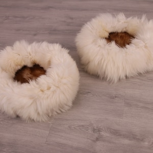 Sheepskin Cat bed | Sheepskin Dog bed | Cat Pouf | Dog Pouf | Sheepskin Cat Mat | Dog Mat | Pet Bed | Fur Pet Bed