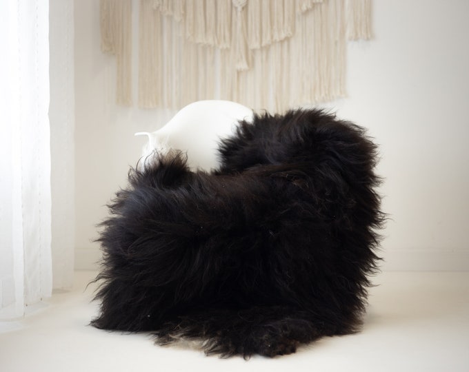 Real Icelandic Sheepskin Rug Scandinavian Decor Sofa Sheepskin throw Chair Cover Natural Sheep Skin Rugs Brown #Iceland992