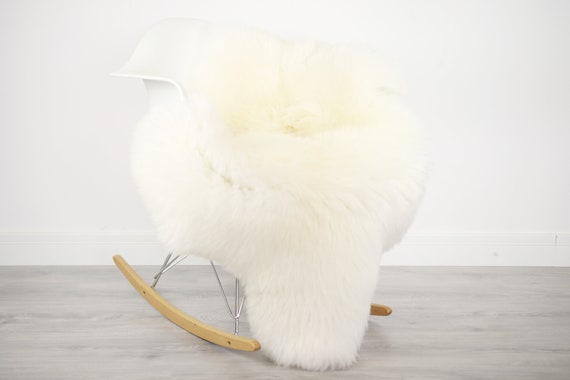 ON SALE Real, Natural, Genuine Creamy White Sheepskin Rug Scandinavian Design - 3 SIZES!