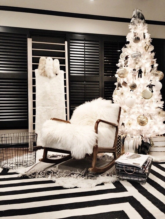 SALE Original Creamy White Real Icelandic Sheepskin Rug Home Decor Scandinavian Decor