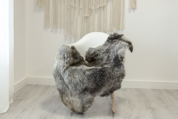 Real Sheepskin Rug Shaggy Rug Chair Cover Scandinavian Home Sheepskin Throw Sheep Skin White Gray Sheepskin Home Decor Rugs #Gut83