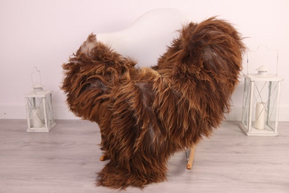 Real Icelandic Sheepskin Rug Scandinavian Decor Sofa Sheepskin throw Chair Cover Natural Sheep Skin Rugs Brown Gray Blanket Fur Rug #Am20