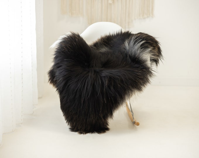 Real Icelandic Sheepskin Rug Scandinavian Home Decor Sofa Sheepskin throw Chair Cover Natural Sheep Skin Rugs Black Brown #Iceland1202