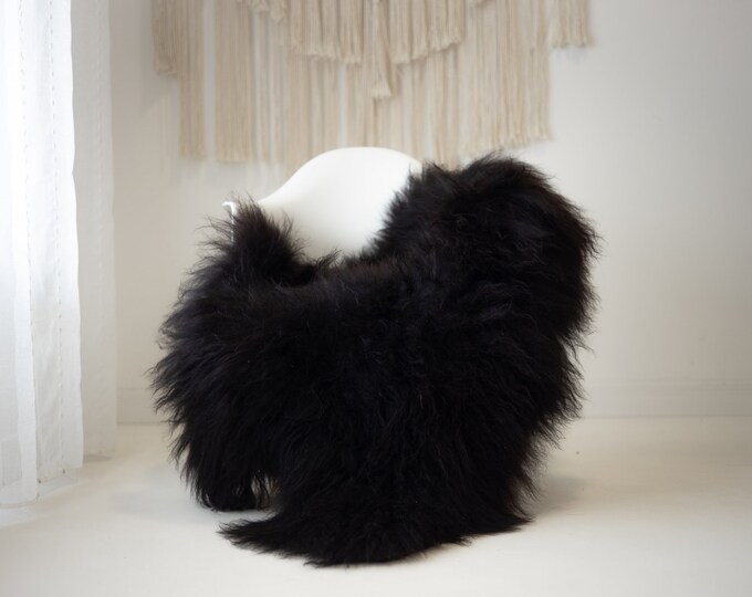 Real Icelandic Sheepskin Rug Scandinavian Decor Sofa Sheepskin throw Chair Cover Natural Sheep Skin Rugs Brown #Iceland994
