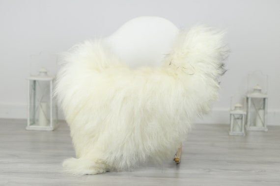 Real Icelandic Sheepskin Rug Scandinavian Decor Sofa Sheepskin throw Chair Cover Natural Sheep Skin Rugs Ivory Blanket Fur Rug #Babisl36