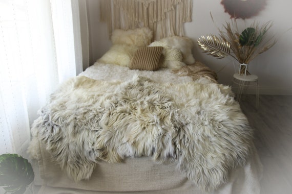 Sheepskin Rug | Long rug | Shaggy Rug | Chair Cover | Runner Rug | Carpet | Gray Sheepskin | Sheepskin Rug | Gutszyt2