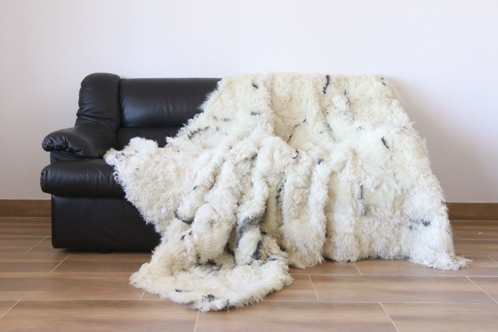 Luxurious Gotland Sheepskin Real Fur Throw Real Fur Blanket Sheepskin throw