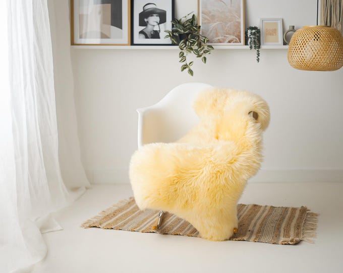 Real Sheepskin Rug Shaggy Rug Chair Cover Scandinavian Home Sheepskin Throw Sheep Skin Ivory Brown Sheepskin Home Decor Rugs #Mher202