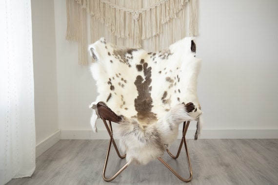 EXTRA LARGE Reindeer Hide | Reindeer Rug | Reindeer Skin | Throw XXL - Scandinavian Style Christmas Decor Brown White Hide #Reindeer71