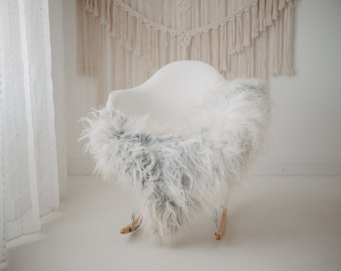 Real Icelandic Sheepskin Rug Scandinavian Decor Sofa Sheepskin throw Chair Cover Natural Sheep Skin Rugs Ivory Gray #Iceland815