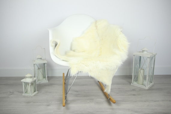 Natural real Goatskin rug, Goat Hide Goat Rug Ivory #Goat10
