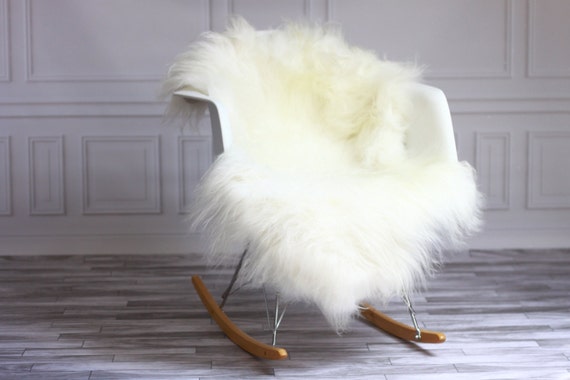 ON SALE White Sheepskin | Icelandic Sheepskin | Real Sheepskin Rug | Icelandic Sheepskin rug| Shaggy Rug | Chair Cover | home decor | white