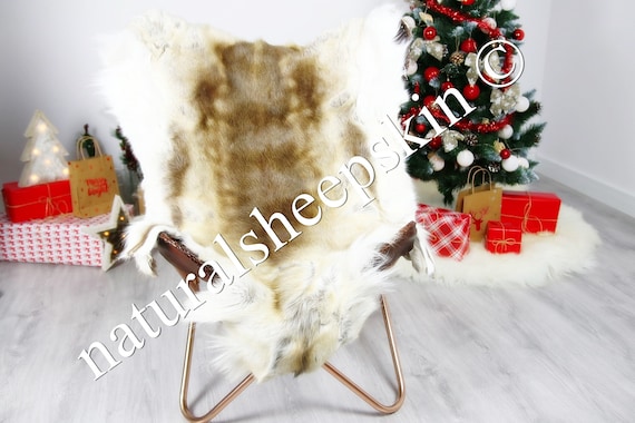 Reindeer Hide | Reindeer Rug | Reindeer Skin | Throw - Scandinavian Style #DRE4 135X100