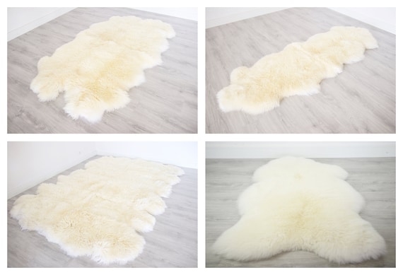 Sheepskin Rug | White Sheepskin Rug | Real Sheepskin rug | Sheepskin Throw | Double Sheepskin Rug | Quatro Sheepskin Rug | Octo Shepskin
