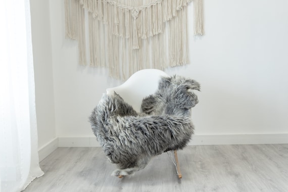 Real Sheepskin Rug Shaggy Rug Chair Cover Sheepskin Throw Sheep Skin White Gray Sheepskin Home Decor Rugs #Gut51