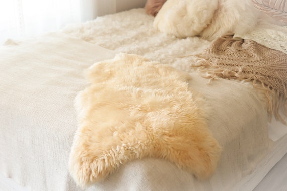 Real Sheepskin Rug Shaggy Rug Chair Cover Sheepskin Throw Sheep Skin Ivory Sheepskin Home Decor Rugs Sheep skin #10Her1