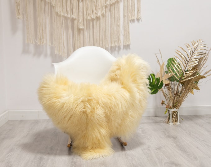 Real Sheepskin Merino Rug Shaggy Rug Chair Cover Sheepskin Throw Sheep Skin Sheepskin Home Decor Rugs Blanket Ivory #herdwik50