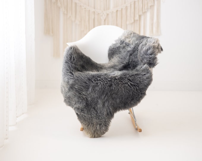 Real Sheepskin Rug Shaggy Rug Chair Cover Scandinavian Home Sheepskin Throw Sheep Skin Sheepskin Gray Rug #herdwik833
