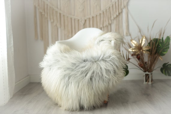 Real Icelandic Sheepskin Rug Scandinavian Decor Sofa Sheepskin throw Chair Cover Natural Sheep Skin Rugs Ivory Gray Fur Rug #Urisl30