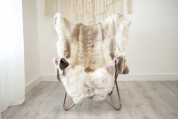EXTRA LARGE Reindeer Hide | Reindeer Rug | Reindeer Skin | Throw XXL - Scandinavian Style Christmas Decor Brown White Hide #Reindeer70