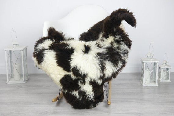 Real Sheepskin Rug Shaggy Rug Chair Cover Sheepskin Throw Sheep Skin Brown Sheepskin Home Decor Rugs #7her7