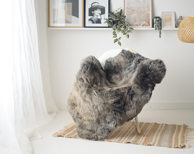 Real Sheepskin Rug Shaggy Rug Chair Cover Scandinavian Home Sheepskin Throw Sheep Skin Gray Brown Sheepskin Home Decor Rugs #Mher178