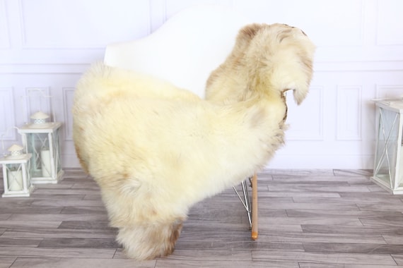 Sheepskin Rug | Real Sheepskin Rug | Shaggy Rug | Sheepskin Throw | Sheepskin Rug Brown Beige | Chirtmas Home Decor | #1HER64