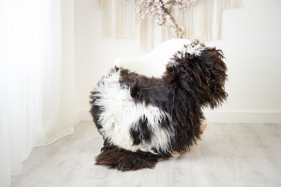 Real Sheepskin Rug Shaggy Rug Chair Cover Scandinavian Home Sheepskin Throw Sheep Skin White Brown Sheepskin Home Decor Rugs #herdwik271