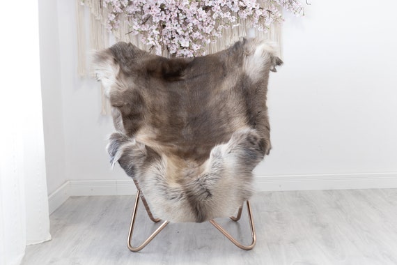 Reindeer Hide | Reindeer Rug | Reindeer Skin | Throw - Scandinavian Style Christmas Decor Brown White Hide #Reindeer52