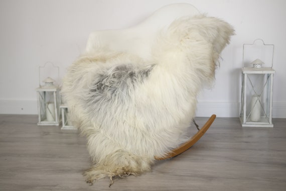 Real Icelandic Sheepskin Rug Scandinavian Decor Sofa Sheepskin throw Chair Cover Natural Sheep Skin Rugs Gray Blanket Fur Rug #5is22