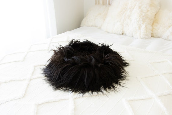 Sheepskin Cat Bed Or Dog Bed Cat Cave Unique Pet Bed Cat House Pet Furniture Hand Made With Genuine Real Sheepskin XXL Extra Large #Bed35