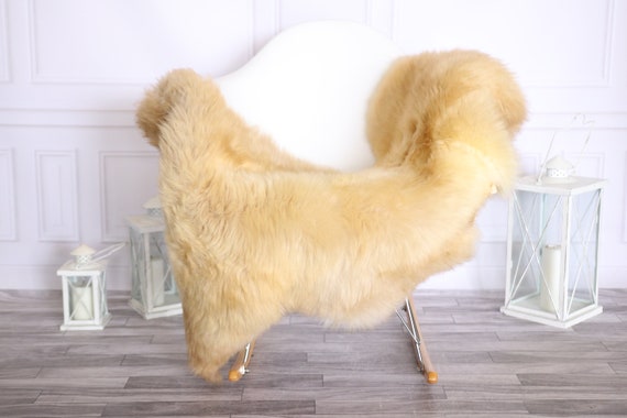 Sheepskin Rug | Real Sheepskin Rug | Shaggy Rug | Scandinavian Rug | | SCANDINAVIAN DECOR | Beige Sheepskin #OLHER21