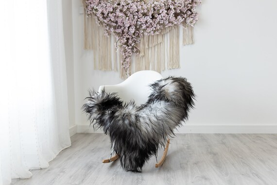 Real Icelandic Sheepskin Rug Scandinavian Home Decor Sofa Sheepskin throw Chair Cover Natural Sheep Skin Rugs White Black #Iceland317