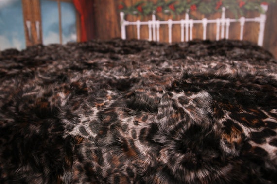 Luxurious Toscana Sheepskin Real Fur Bed Spread Throw Real Fur Blanket Sheepskin throw Sofa Cover Luxury Blanket Comforter Brown #FU23