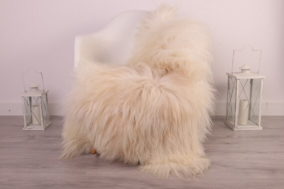 Real Icelandic Sheepskin Rug Scandinavian Decor Sofa Sheepskin throw Chair Cover Natural Sheep Skin Rugs Ivory Blanket Fur Rug #kefisl7