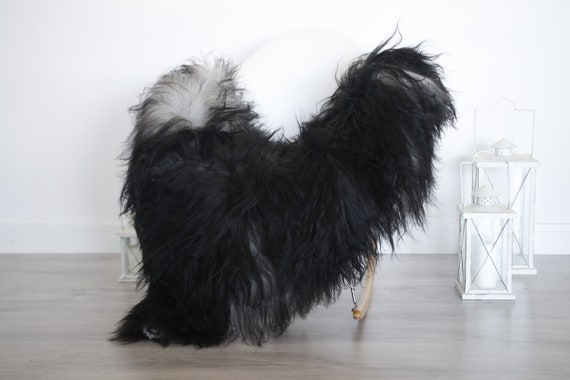 Real Icelandic Sheepskin Rug Scandinavian Decor Sofa Sheepskin throw Chair Cover Natural Sheep Skin Rugs Gray Blanket Fur Rug #isleb5